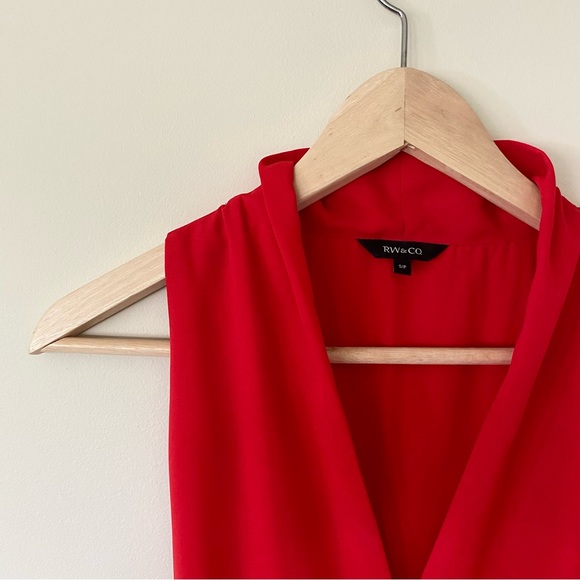 RW&CO short sleeveless red dress (Small Size) - Picture 1 of 3